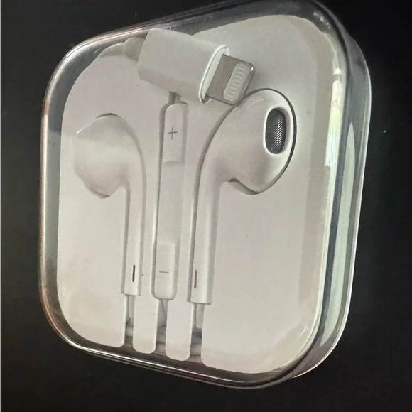 Apple Headphones & Case iPhone iPod iPad Earbuds Headphones 3.5mm EUC